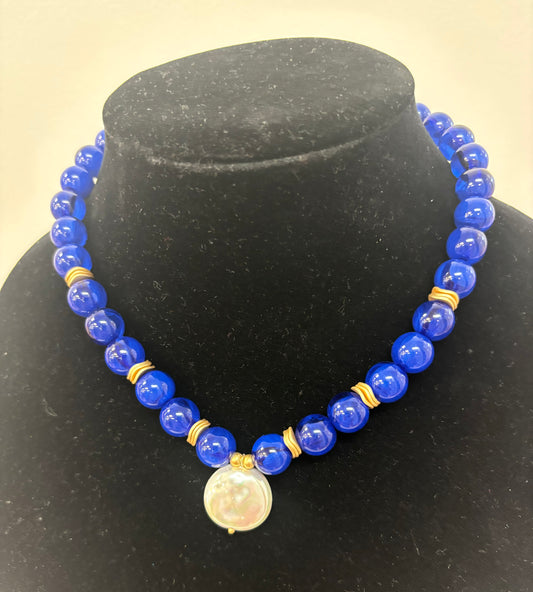 Michelle McDowell Summerlin Necklace - Colorful Beaded Pearl