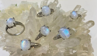 Natural Stone and Crystal Rings - All About Me Boutique