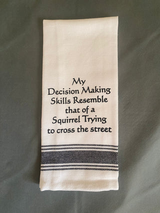 WH Snarky Sayings Kitchen Towels - Witty and Fun