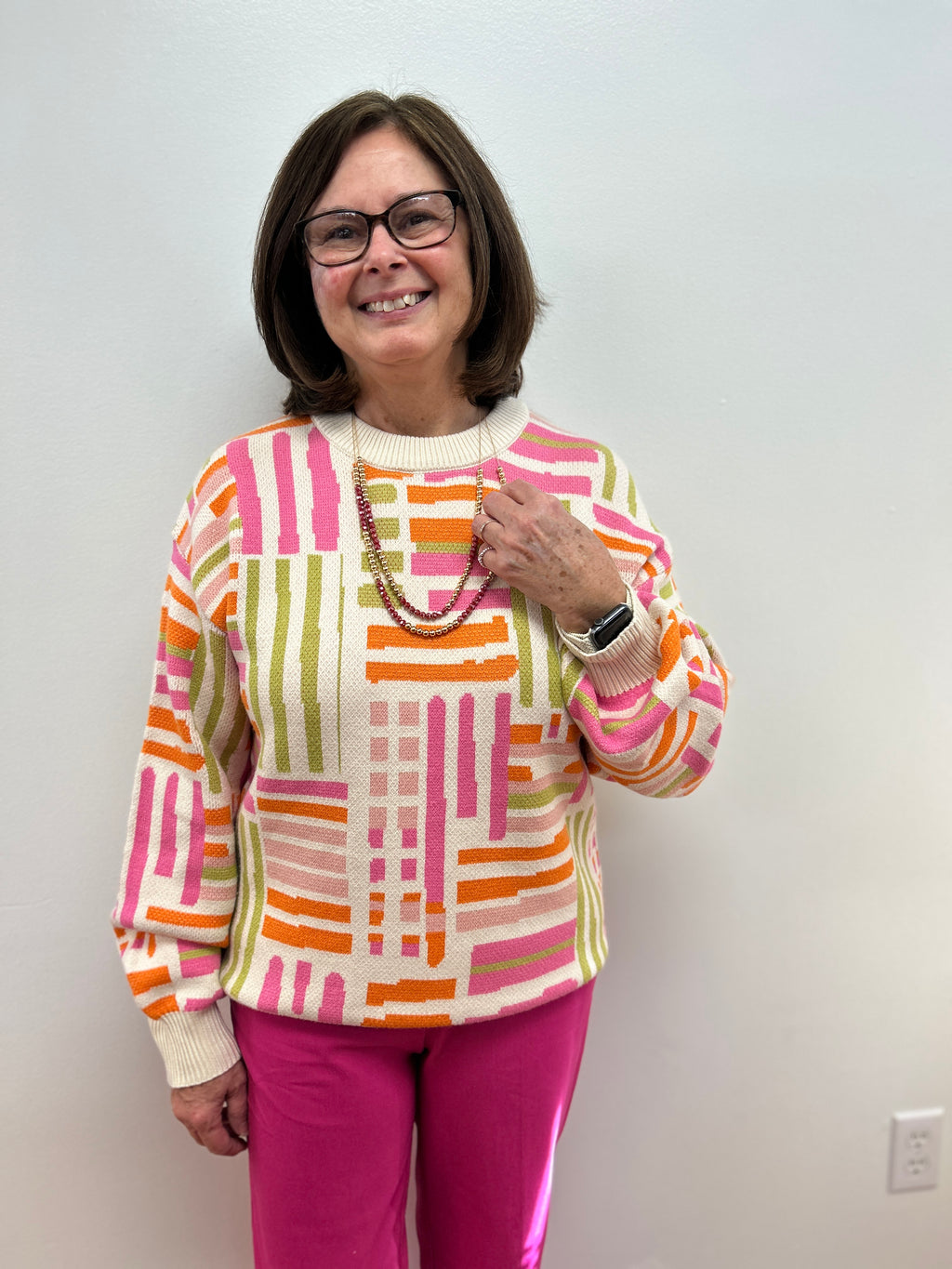 Abstract Lines Sweater