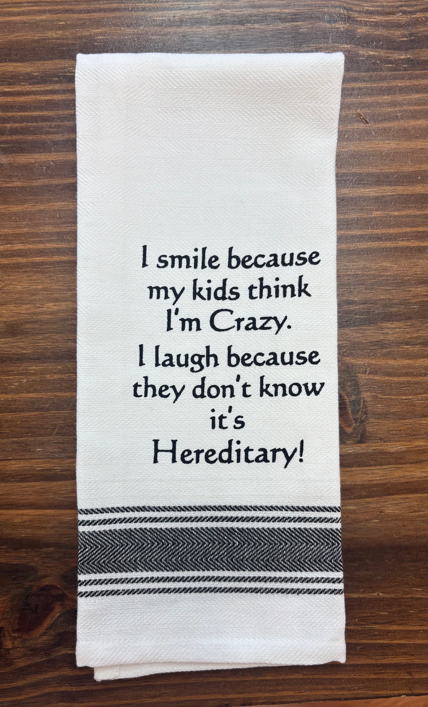 WH  Family Kitchen Towels - Witty and Fun