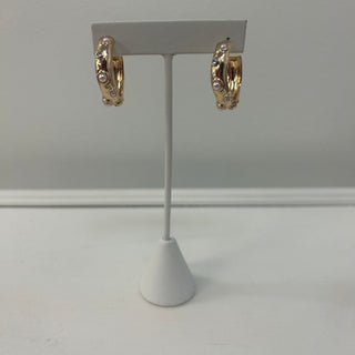 MK - Gold Hoops with Pearls - All About Me Boutique