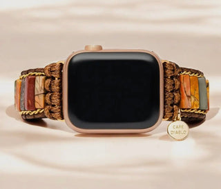 Delicate Picasso Jasper Apple Watch Band by Cape Diablo - All About Me Boutique