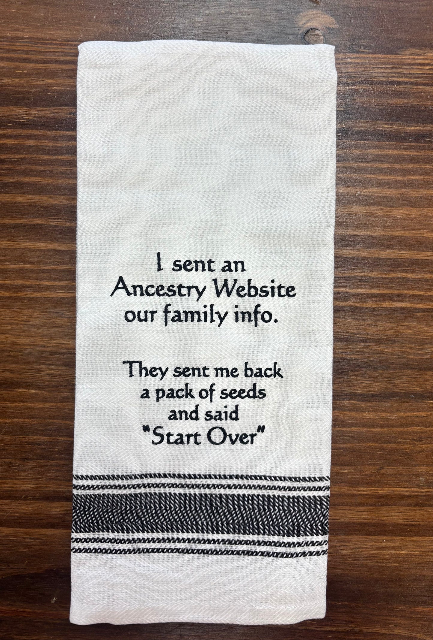 WH  Family Kitchen Towels - Witty and Fun