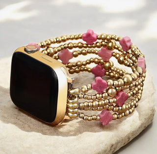 Ruby Aura Cross Stretch Apple Watch Strap by Cape Diablo - All About Me Boutique