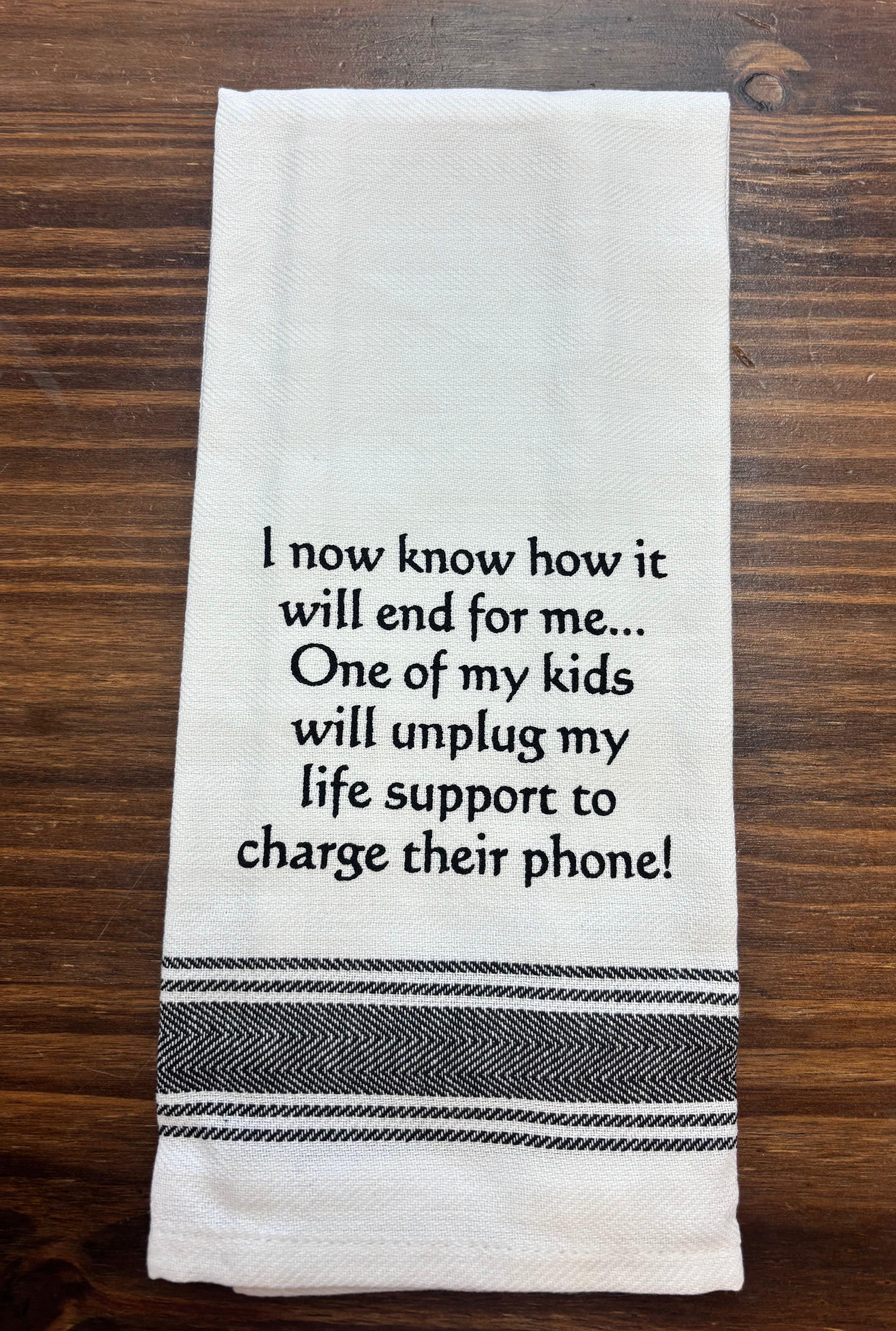 WH  Family Kitchen Towels - Witty and Fun