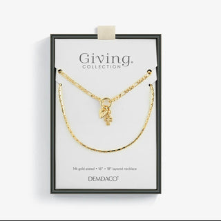Heart + Cross Charm Layered Necklace - All About Me Boutique