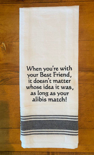 WH  Friends Kitchen Towels - Witty and Fun