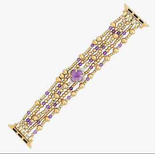 Imperial Amethyst Protection Stretch Apple Watch Strap by Cape Diablo - All About Me Boutique