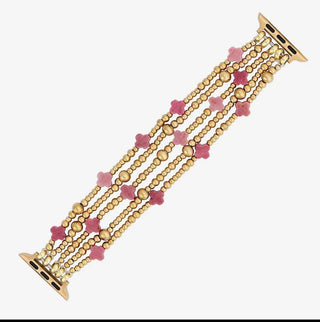 Ruby Aura Cross Stretch Apple Watch Strap by Cape Diablo - All About Me Boutique