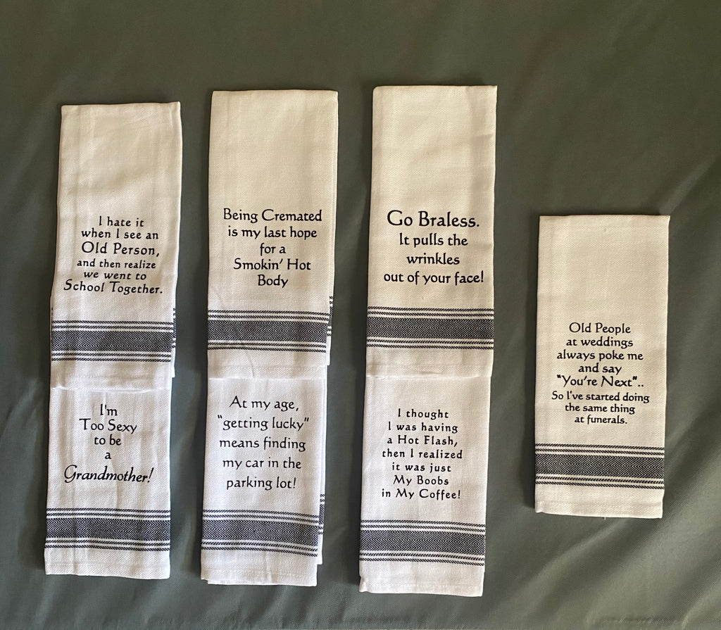 WH  Age Kitchen Towels - Witty and Fun