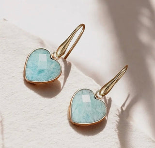 CD Amazonite Love Teardrop Earrings - All About Me Boutique