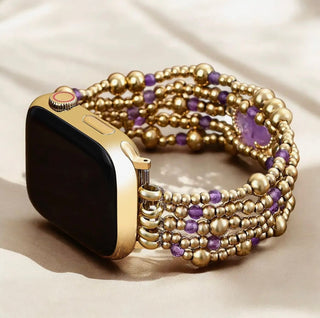 Imperial Amethyst Protection Stretch Apple Watch Strap by Cape Diablo - All About Me Boutique