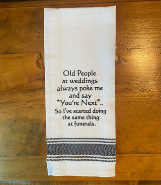 WH  Age Kitchen Towels - Witty and Fun