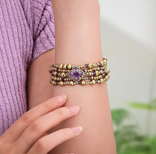 Imperial Amethyst Protection Stretch Apple Watch Strap by Cape Diablo - All About Me Boutique