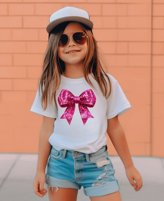 Pink Disco Bow T-shirt