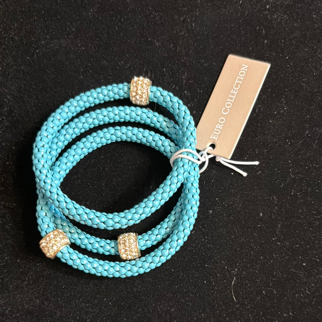 Wire Mesh and Rhinestone Stack