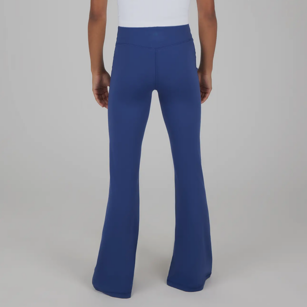 90D Girls Ruched Waist Flared Yoga Pants