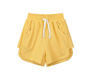 Girls Rib Knit Pull On Short with Side Insert by Vignette - All About Me Boutique