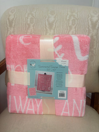DI Sentimental Sayings Plush Throws