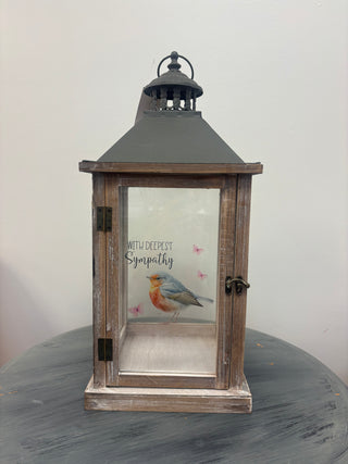 Large With Deepest Sympathy Lantern