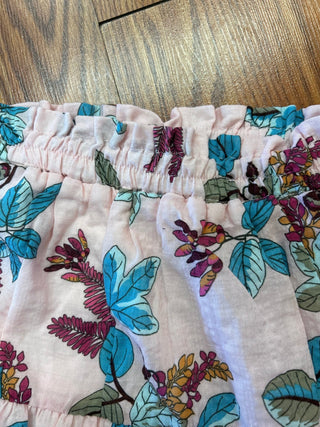 AC407 Girls Light Pink Floral Tiered Skirt - All About Me Boutique