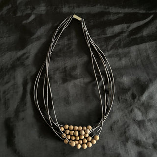 SL - Corded Necklace With Beads - All About Me Boutique