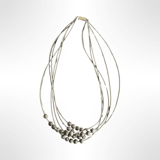 SL - Grey Corded Necklace - All About Me Boutique