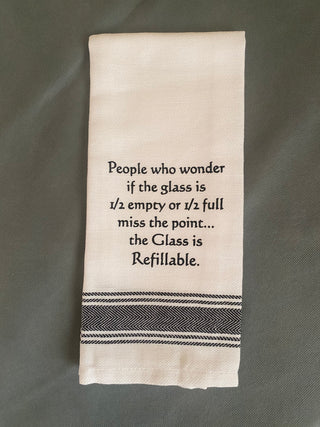 WH Snarky Sayings Kitchen Towels - Witty and Fun