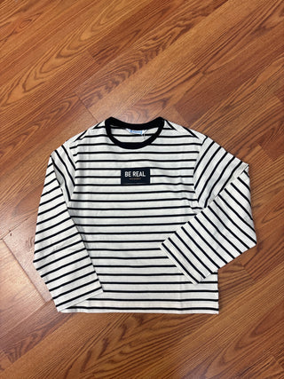 Mayoral  Girls Oversize Striped Tee