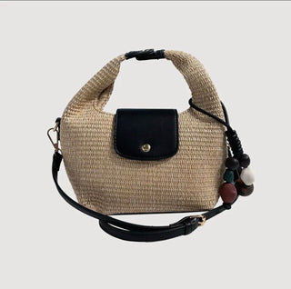 Ahdorned Courtney Raffia Handbag - All About Me Boutique
