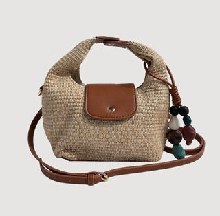 Ahdorned Courtney Raffia Handbag - All About Me Boutique