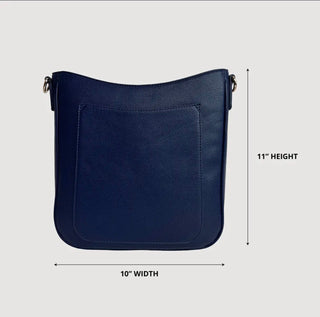 Ahdorned Maxine Vegan Pebble Leather Messenger Crossover Bag - All About Me Boutique