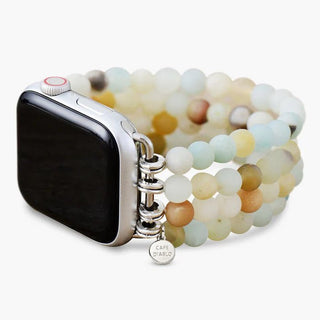 Amazonite Jasper Stretch Apple Watch Strap by Cape Diablo - All About Me Boutique