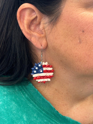 American Flag Earrings by Handmade with Love - All About Me Boutique