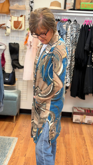 Aryeh Open Front Knit Duster Coat - All About Me Boutique