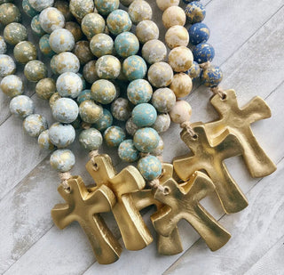 Blessing Beads with Cross by Place of Grace Designs - All About Me Boutique