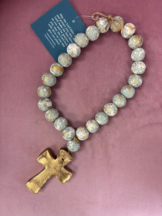 Blessing Beads with Cross by Place of Grace Designs - All About Me Boutique