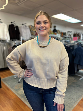 Bon Lightweight Relaxed Essential Sweater Top - All About Me Boutique