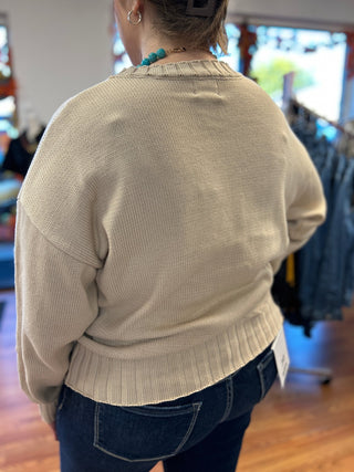 Bon Lightweight Relaxed Essential Sweater Top - All About Me Boutique