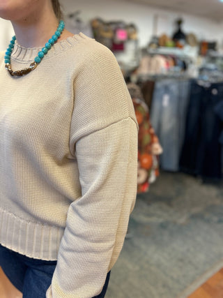 Bon Lightweight Relaxed Essential Sweater Top - All About Me Boutique