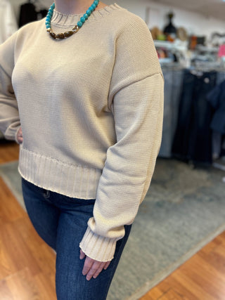 Bon Lightweight Relaxed Essential Sweater Top - All About Me Boutique