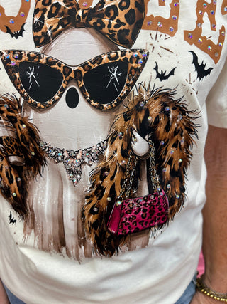 Boo-Jee Ghost Blingy Tee - All About Me Boutique