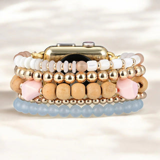 Cape Diablo Apricot Mist Stretch Apple Watch Strap - All About Me Boutique