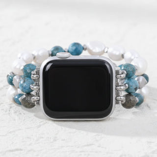 Cape Diablo Bohemian Frost Stretch Apple Watch Strap - All About Me Boutique