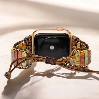 Cape Diablo Delicate Picasso Jasper Apple Watch Strap - All About Me Boutique