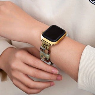 Cape Diablo Earth Amazonite Stretch Apple Watch Strap - All About Me Boutique