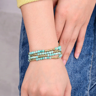 Cape Diablo Glowing Amazonite Bracelet Set - All About Me Boutique