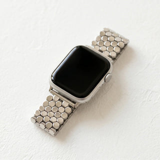 Cape Diablo Golden or Silver Honeycomb Luxury Apple Watch Band - All About Me Boutique