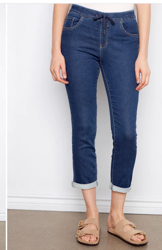 Charlie B Knit Denim Jogger Pants - All About Me Boutique